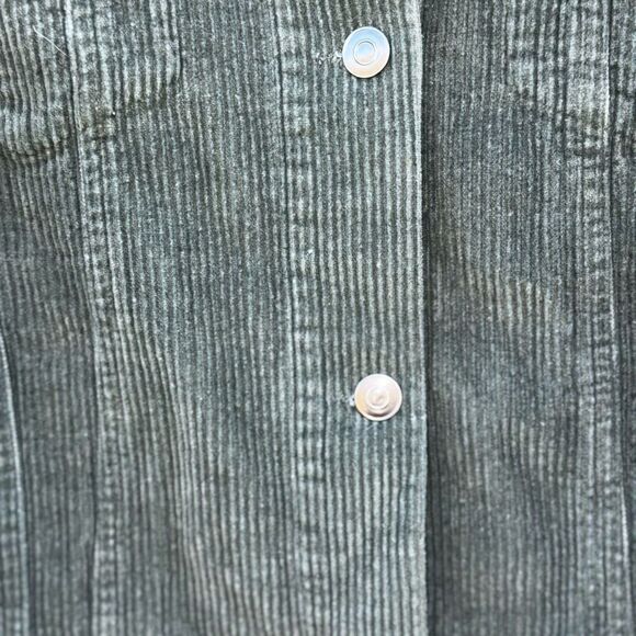 Vtg Green Windsor Corduroy Shacket Medium - Picture 2 of 10